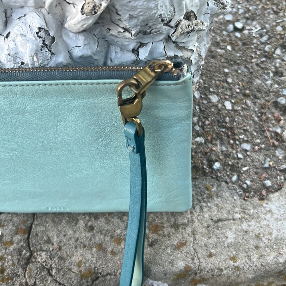 Fossil Large Two-Sided Color Wristlet Dark Blue/L… - image 7